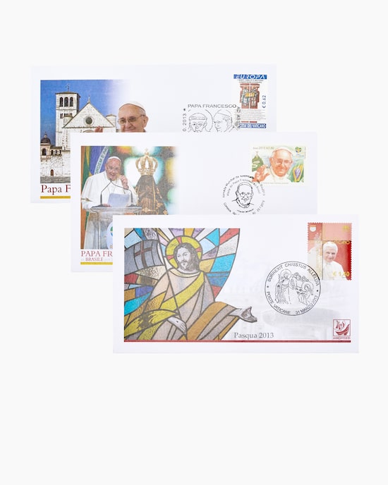 Produktabbildung für Gedenkbriefe Franziskus 2013, 3tlg.