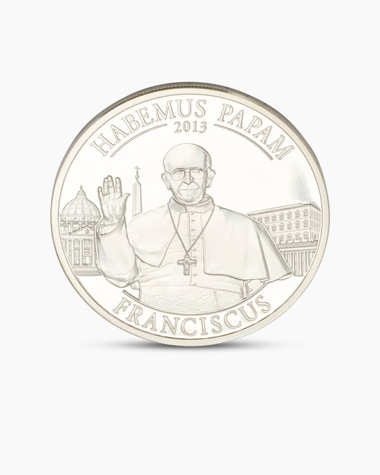 Produktabbildung für Silbermünze Papst Franziskus 2013