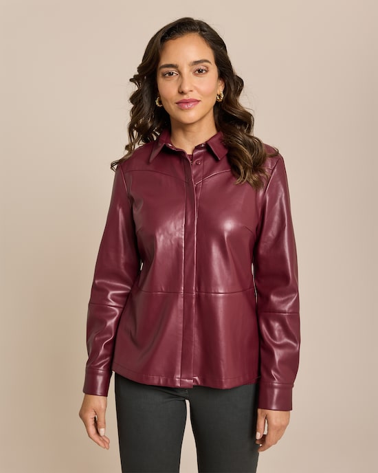 Produktabbildung für Bluse aus Lederimitat