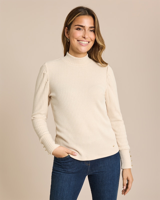 Shirt mit Stehkragen