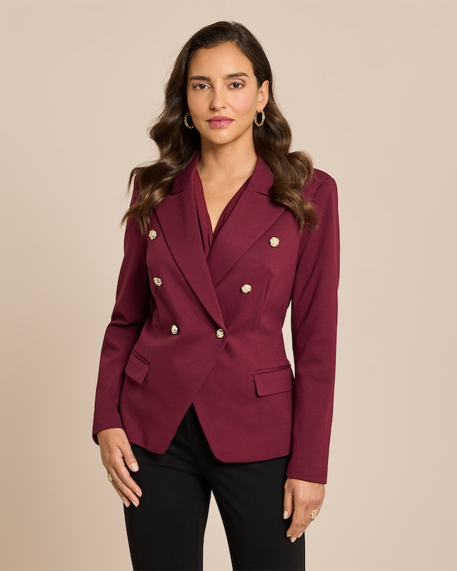 Couture Blazer aus Ponte di Roma