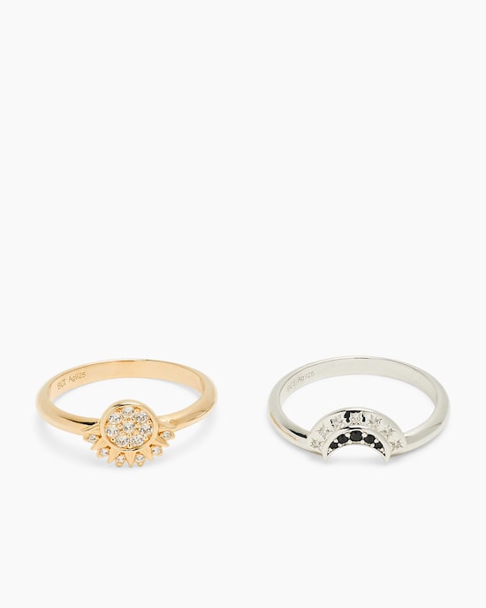 Produktabbildung für Ring-Set mit Zirkon & Spinell, 2tlg.