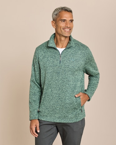 Produktabbildung für Strickfleece Troyer Melange