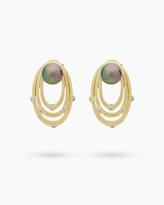 Produktabbildung für Ohrstecker MK-Perle 7 mm & ZIrkonia