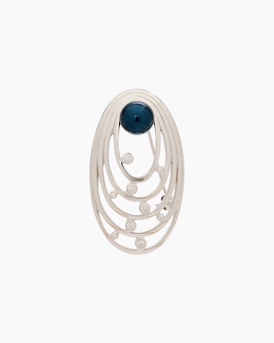 Produktabbildung für Brosche MK-Perle 10 mm & Zirkonia