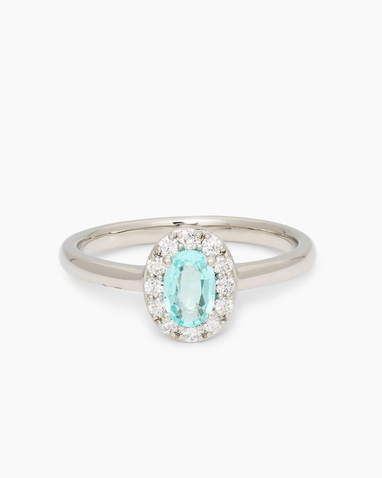 Produktabbildung für Brillantring mit Paraiba Turmalin