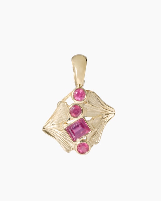 Produktabbildung für Clipanhänger "Goldmaster" mit Rubin