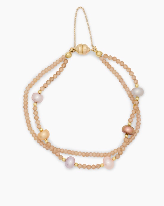 Produktabbildung für Armband mit SWZ-Perlen, Zirkon & Hämatit