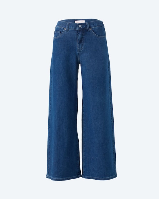 Produktabbildung für Wide leg Jeans mit Glitzereffekt