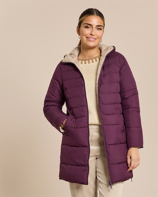 Produktabbildung für Wendesteppmantel mit Kapuze