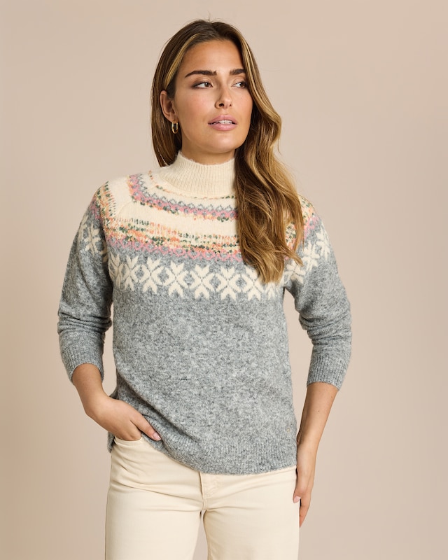 Pullover mit Strickmuster