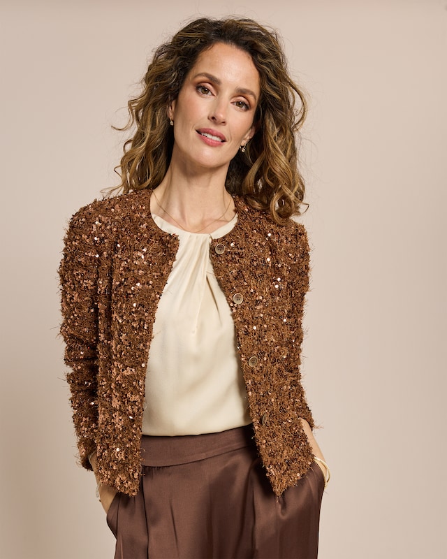 Pailletten Cardigan