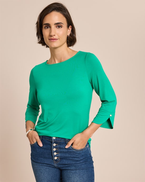 Produktabbildung für Shirt mit dekorativem 3/4-Arm
