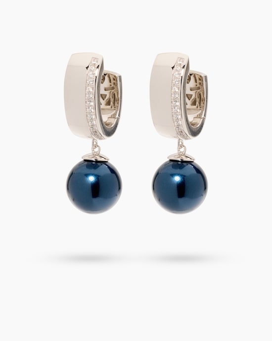 Produktabbildung für Creolen mit MK-Perle 12mm & Zirkonia