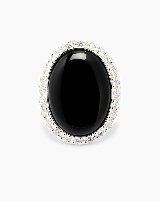 Produktabbildung für Ring mit Onyx und Zirkonia