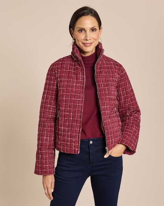 Produktabbildung für Bouclé-Steppjacke