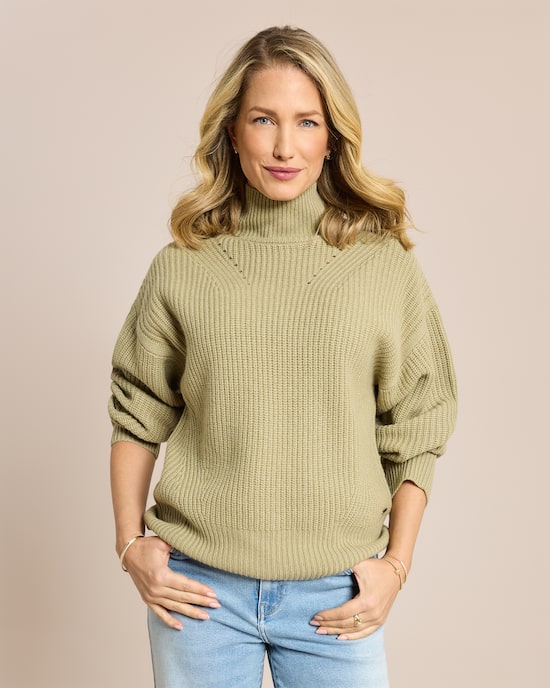 Produktabbildung für Strickpullover Rib-Mix