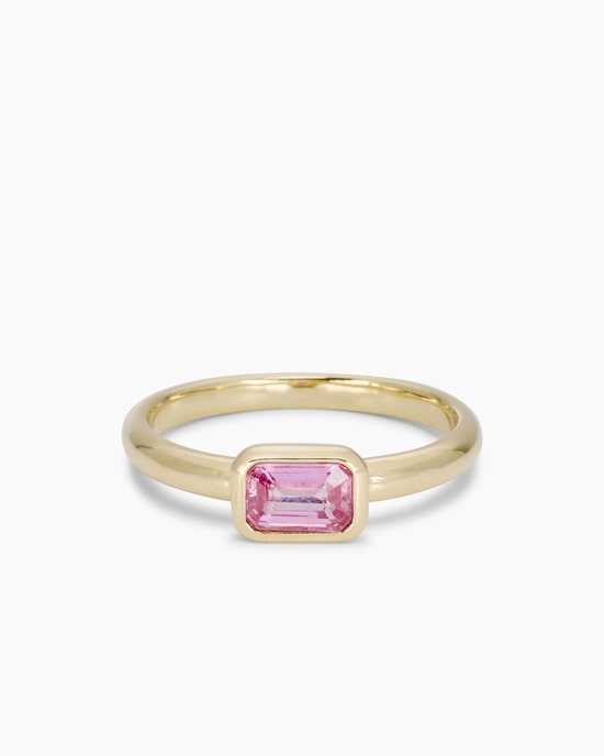 Produktabbildung für Ring mit Padparadscha Saphir