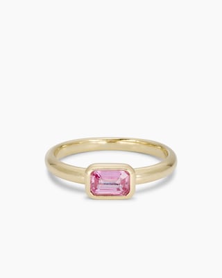 Produktabbildung 1 für Ring mit Padparadscha Saphir