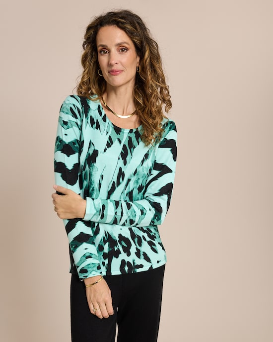 Produktabbildung für Classic Pullover Animal Tiger Design