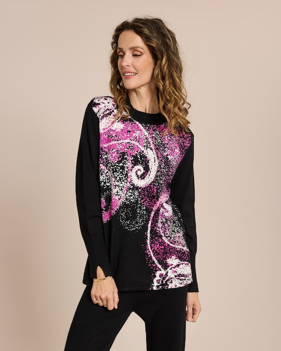 Produktabbildung für Classic Pullover Schnörkeldesign