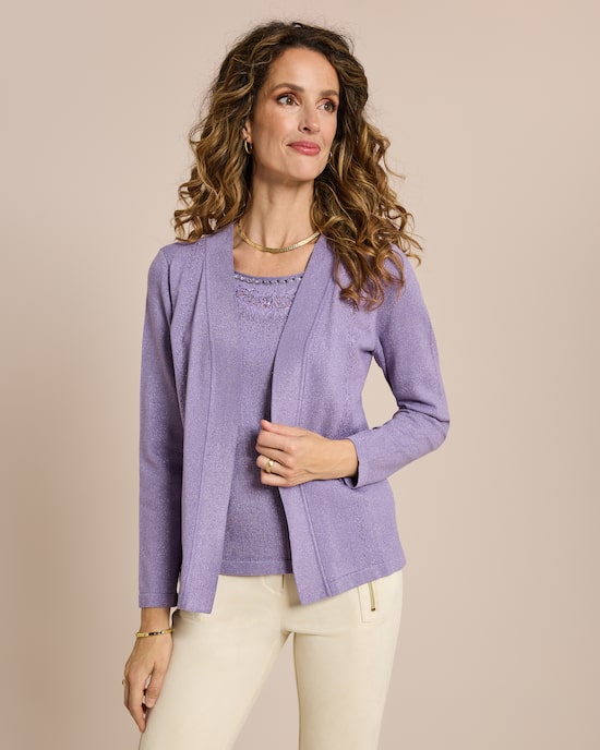 Produktabbildung für Glow Pullover Twin Set Optik