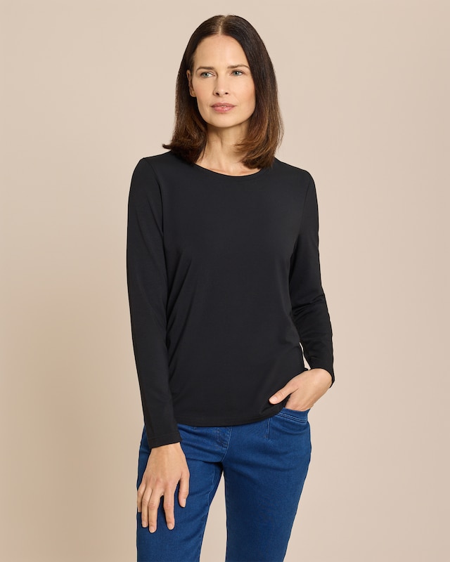 Shirt Baumwoll-Modal-Mix langarm