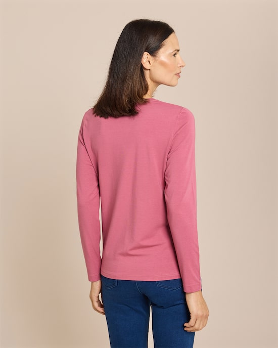 Produktabbildung für Shirt Baumwoll-Modal-Mix langarm