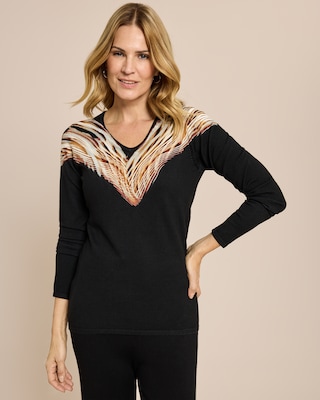 Produktabbildung 1 für Classic Pullover mit Grafikdeko