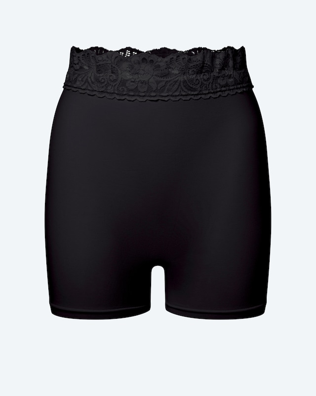 Leicht-Hotpant mit Spitze am Bund