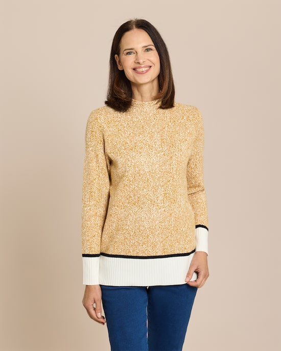 Produktabbildung für Pullover mit Stehkragen