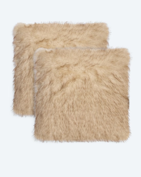 Produktabbildung für Kissen in Fuchsfell-Optik, 2tlg.