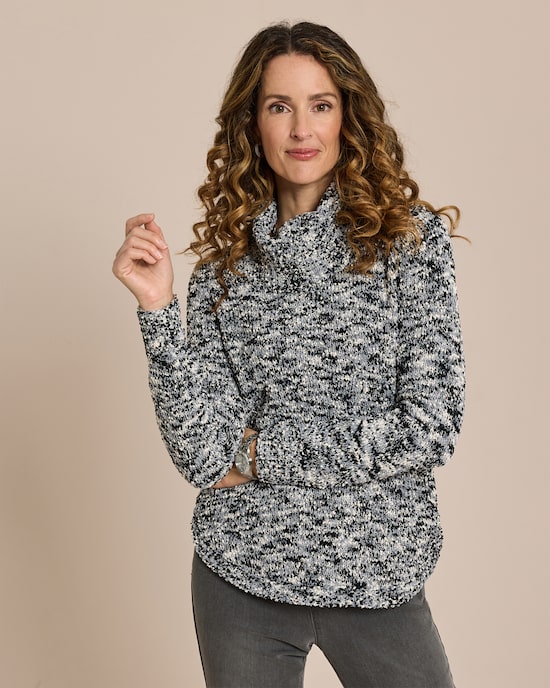 Produktabbildung für Rollkragenpullover Boucléoptik