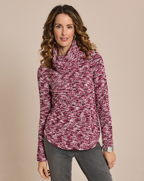 Produktabbildung für Rollkragenpullover Boucléoptik