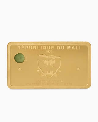Produktabbildung 2 für Goldbarren Gemme d'or Chrysopras grün