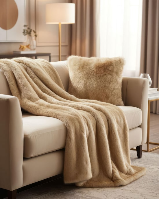 Produktabbildung für Wendedecke in Fuchsfell-Optik