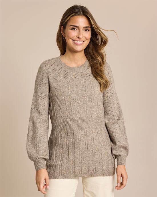 Produktabbildung für Pullover mit Volant