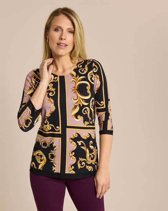Produktabbildung für Shirt mit Ornamentprint