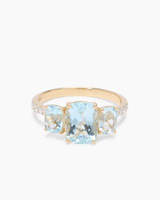 Produktabbildung 4 für Ring mit Aquamarin & Brillanten