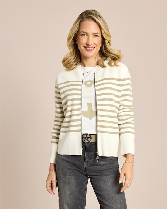 Produktabbildung für Gestreifter Cardigan