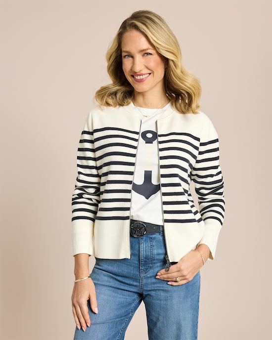 Produktabbildung für Gestreifter Cardigan