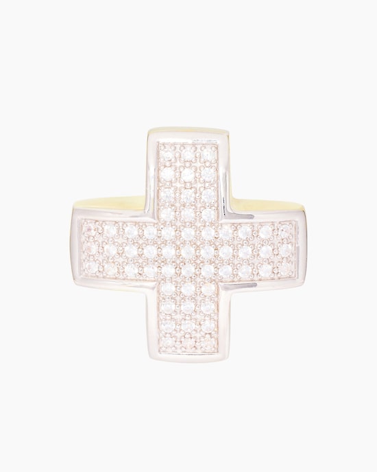 Produktabbildung für Wendeanhänger "Kreuz" mit Zirkonia