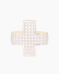 Produktabbildung für Wendeanhänger "Kreuz" mit Zirkonia