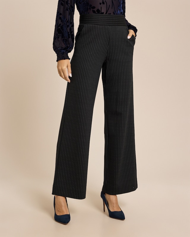 Marlenehose mit Nadelstreifen