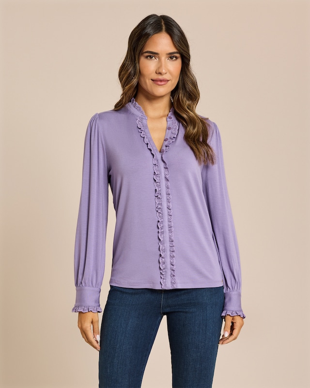 Shirt mit Rüschendetails