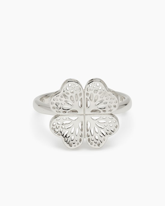 Produktabbildung für Ring mit Kleeblatt und Baum des Lebens