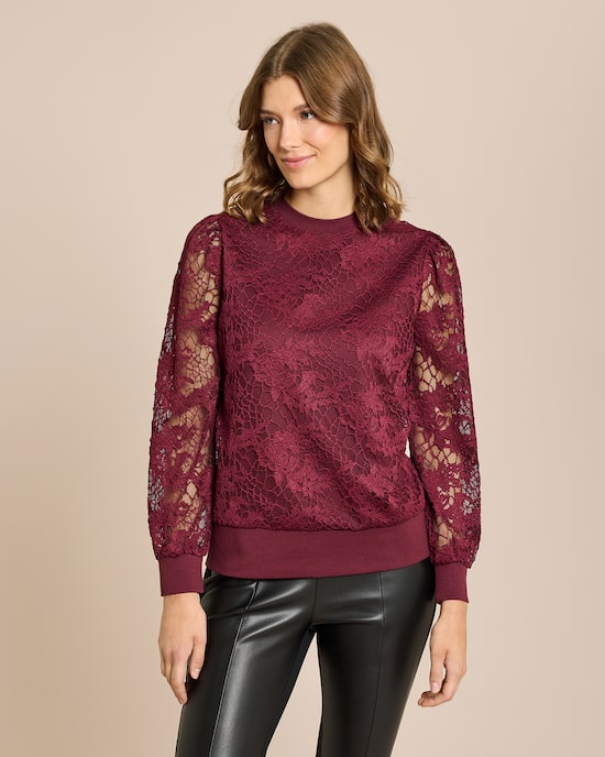 Produktabbildung für Sweatshirt aus Spitze