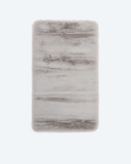 Produktabbildung für Badematte in Kaninchenfell-Optik