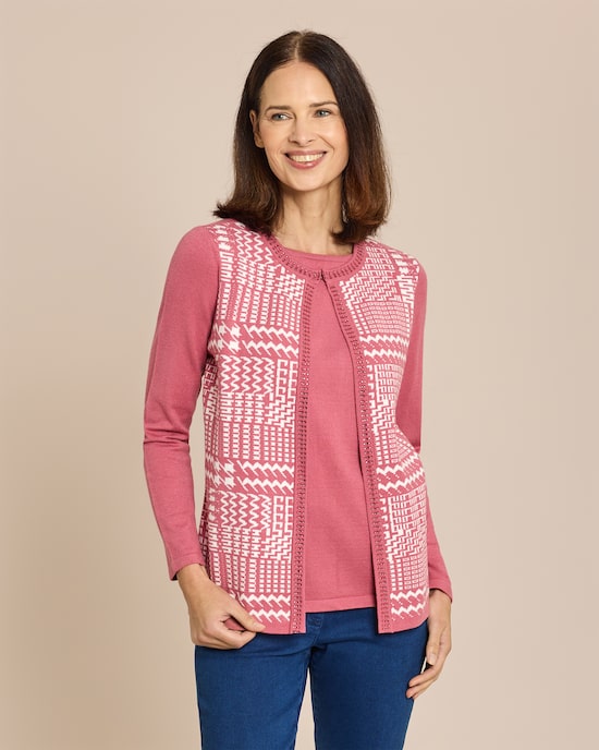 Produktabbildung für Pullover 2-in-1 im Twin-Set-Look