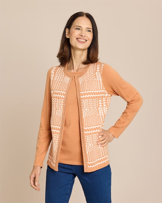 Produktabbildung für Pullover 2-in-1 im Twin-Set-Look